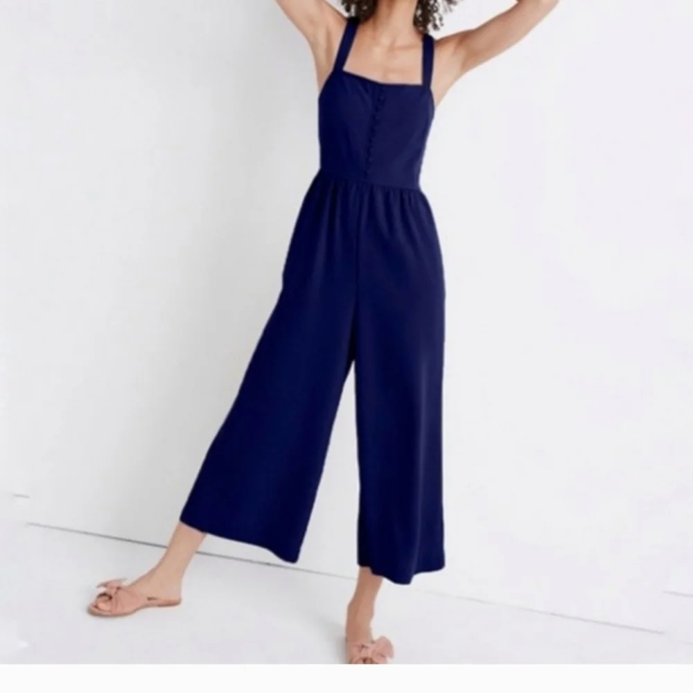 Madewell square Neck Wide Leg jumpsuit